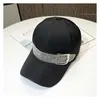 Ball Caps Topi Bisbol Sabuk Berlian Imitasi Fashion Baru für Wanita Olahraga Surya Luar Ruangan Hitam Gorras 230418