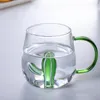 Wijnglazen 3D Cartoon Dierglas Cup High Borosilicate Fruitsap koud drinken Water Tea Milk Koffie Mokken Valentijnsdag Wedding