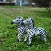 30cm Real Life Standing Zebra Stuffed Animal Plush Toy Simulation Zebra Doll Photography Props Christmas Birthday Gifts for Children LA615