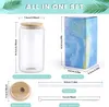 USA Oz Clear Glass Sublimation Tumblers mit Bambusdeck