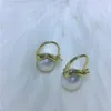 Boucles d'oreilles UMQ élégantes 11-12mm, perles blanches naturelles authentiques pour femmes, bijoux fins