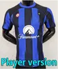 23 24 InTERS LUKAKU LAUTARO Milans maillots de football ANNIVERSAIRE CORREA DZEKO BARELLA SKRINIAR BROZOVIC Maillot de football à domicile pour hommes kit version joueur