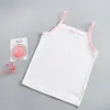 Camisetas de verão tampas de verão para meninas desenhos íntimos de desenho animado jovens adolescentes em lingerie algodão esportes top top