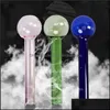 Smoking Pipes Glass Oil Burner Pipe Pyrex Accessories Random Color Drop Delivery Home Garden Household Sundries Dhncd