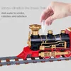 Electric/RC Track Electric Train Set Assemble Railway Tracks Toys Train Train Birthday Presents Toys For Kids Birthday Party Presents Christmas Presents 230420