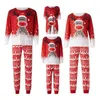 Tenues assorties pour la famille Tenue de pyjama de Noël en famille assortie à manches longues cerf flocon de neige imprimé pull pantalon ensemble pour enfants adultes 231120