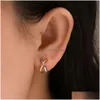 Hoop Huggie Punk Mischen Metall Criss-Cross Ohrringe Für Frauen Geometrische Kleine Ohr Knochen Aros Hie Hoops Schmuck Drop Lieferung Dhgarden Otefy