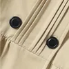 코트 스프링 가을 가을 아기 소녀 트렌치 십대 긴 소매 재킷 이중 가슴 보우 넥타이 바람발기 어린이 격자 무늬 1-9y