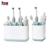 Elektrisk tandborstehållare förvaring Tandkrämstativ Plastbehållare Makeup Case rakborste Badrumsorganisatör Tillbehör 2102690407