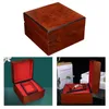 Cajas de reloj Estuche de almacenamiento de lujo Escaparate de almohada roja Exhibición de reloj de pulsera