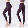 LL Kobiet Pants Push Up Fitness Gym Rajstopy Legginsy Miękkie wysoką talię biodra Elastyczne T-line seksowne sportowe spodnie lekkoatletyczne