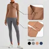 Chemises actives WISRUNING haut de Yoga avec découpe au doigt sport veste à manches longues avec fermeture éclair femmes vêtements de sport pour vêtements d'entraînement de Fitness