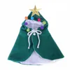 Dog Apparel Cat Cloak Christmas Star Fuzz Ball Pets Clothes Hooded Coat For Cats Dogs Decoration