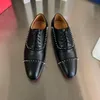 Hochwertige Designer-Business-Herrenschuhe aus echtem Leder, klassische Retro-Stiefel, Luxus-Runway-Kleiderschuhe mit roten Sohlen, Loafer mit Ledersohlen, Büro-Herren-Kleiderschuhe HJ1378