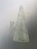 Narghilè Clear sandblust Glass hookah rig bong, vendite dirette in fabbrica da 14 mm con una ciotola benvenuto per effettuare l'ordine
