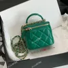 CC Çanta Kozmetik Çantalar Kadın Mini Makyaj Pembe Tote Çanta Moda Kaliteli Tuvaletler Çantalı Çanta Çantası Lüks Kılıflar Zincir Omuz Kayışı Crossbody Cüzdan Cüzdan Çanta