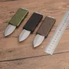 Top qualité Mini petit couteau tactique automatique D2 Double Edge Spear Point Satin Blade CNC 6061-T6 poignée EDC couteaux avec boîte de vente au détail