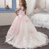 Mädchenkleider Formelle Mädchen Prinzessin Kleid Langes Kleid Mädchen Partykleid Rückenfrei Kinder Mädchen Abschlussball Partykleid Jahr Kinderkleidung für 6-14T 230419