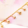 Anklets Anklet For Women Fashion 18k Gold Plated Irregular Ball Pendant Jewelry Gift Delicate Temperament Women's