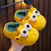 Slipper Animals Kidppers Winter jednorożca żyrafa podłoga ciepła pluszowa chłopcy dziewczęta pvc wodoodporne bez poślizgu dziecięce buty domowe 231118