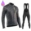 Morvelo hiver cyclisme Jersey ensembles hommes thermique polaire vélo vêtements route vélo chemise vtt uniforme Ropa Ciclismo chaud bavoir pantalon 231120