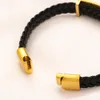 Bijoux de créateur Bracelets en cuir noir Bracelet à breloques pour hommes avec quincaillerie en argent doré Pour femme Dragonne Marron G Marque Logo Timbre Imprimé Cadeau de mode