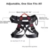 Cords Slings and Webbing Fall Safety Belt for Outdoor Mountain Climbing Working Aloft Climbing Rock Harness Adjustable Half Body Protection Harness 230419
