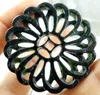 Pendant Necklaces Natural China Black Green Jades Stone Lian Tian Hand-carved Statue Shilaiyuenzhuan Amulet Necklace Jewelry Making