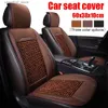 Car Seat Covers Universal Car Seat Covers Breathable Summer Cooling Beads Leather Bamboo Comfortable Auto Front Seat Cushion Protector Q231120