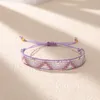 Braccialetti con ciondoli ZHONGVI Miyuki Seme Bracciale con perline Catena di corda regolabile Semplice per donne Ragazze Gioielli di moda Regalo fatto a mano