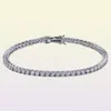 Beaded Strands European and American tennis chains Tide Men s Bracelet 3mm Bracelet tennis Bracelet6325165