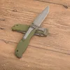 Hochwertiges G1017A Überlebens-Klappmesser 8Cr13Mov Titanbeschichtung Drop Point Klinge Grün G10 Griff Outdoor Camping Wandern Angeln EDC Taschenmesser