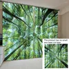 Curtain 2x Forest Curtains 3D Printers Modern Window Treatments Green Drapes Christmas Creative Decoration For Bedroom El Bathroom S