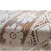 Tenda Pastorale Ricamata Jacquard Hollow Beige Fiore Di Pizzo Finestra Per Soggiorno Camera Da Letto Trasparente