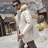 Men's Jackets 2023 Men Thick Winter Big Fur Collar Warm Parka Waterproof Windproof 40 Degrees Top Quality White Duck Down Jacket 231118