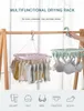 Hangers Multi-clip Drying Socks Rack Hanger 32 Clip Plastic Bra Clothespin Household Clothes Inner Baby