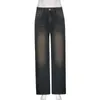 Women s Jeans Y2K Women Korean Vintage Streetwear Baggy High Waisted Straight Wide Leg Pants Denim Trousers Fairy Grunge Alt Clothes 230420