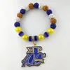 Charm Bracelets Hand Made Elastic Compound Color Greek Fringe Sigma Gamma Rho100Year Bracelet Bangles For Women Jewelry