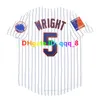 David Wright 1986 2000 World Series NY Baseball Jersey Mike 31 Piazza Robin Ventura Jose Reyes Edgar Alfonzo Tom Seaver Gary Carter Darryl Strawberry Size S-4xl