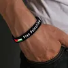 Kostenlose Palästina-Armbänder mit Palästina-Flagge, Ständer mit Palästina-Gaza-Unterstützung für Palästinenser, Silikon-Manschettenarmbänder für Erwachsene