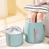 Foot Care Foldable Tub Home Adult Soaking Bucket Portable Travel Insulation Foots Bath Dormitory Washing Buckets Bag l231118