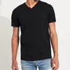 Herren T-Shirts Herren Kleines Pferd Reine Farbe Beiläufiges Loses T-Shirt Kurzärmliges Baumwoll-Kurzarm-T-Shirt Lässiges Homme-T-Shirt mit V-Ausschnitt 230420