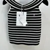 Women's T-Shirt Designer 23SS Summer Women T shirts Knits Tee Vest Tops With Letter Print Girls Crop Runway Brand Striped Stretch Sleeveless Pullover Shirt Camisole