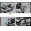 Senpo 207001 plus S0104 Survival War Leopard 2A7 tanque de batalla principal bloques de construcción de partículas pequeñas para niños L231120