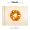 Fleurs décoratives Citrouille blanche Guirlande nacrée Cercle de vigne Décoration de Thanksgiving