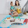 Electricrc Track Gest Control Snake Electric Train Railway Toy RC S Tracks S Children's Set Simulation S Model 230419