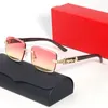 Дизайнерские поляризованные солнцезащитные очки женщины мужские модные безумные женские градиентные квадратные квадратные сплавы мужчины Carti Sun Glasses Red Carter Солнцезащитные очки UV400