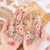 Hediye Sarması Vintage Romantik Çiçek El Kitabı Günlüğü Çıkartmaları DIY Dekorasyon için Sevimli Kawaii Ayçiçeği Çıkartma Paketi