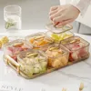 Borden Lichte en luxe transparante fruitschaal Snoep Noten Gedroogde opbergdoos Verfrissing Snackcontainers