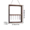 Vases Propagation Stations Wall Mounted Desktop Glass Station Home Hanger Wooden Stand With 5 Test Tube